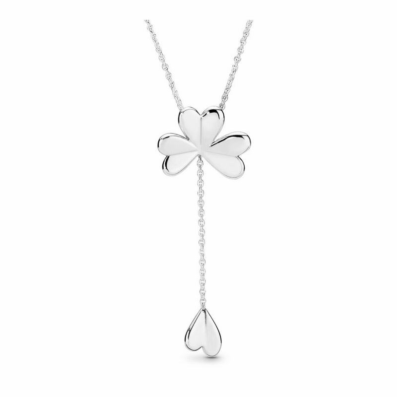 Coliere Pandora Lucky Four-leaf Clover Argint (hZXEy0US)